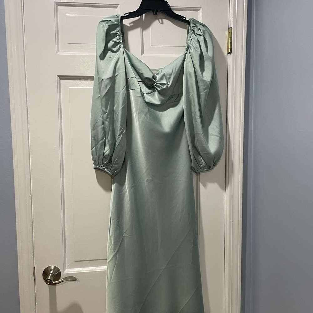 JJs House Long Sleeve Mint Dress